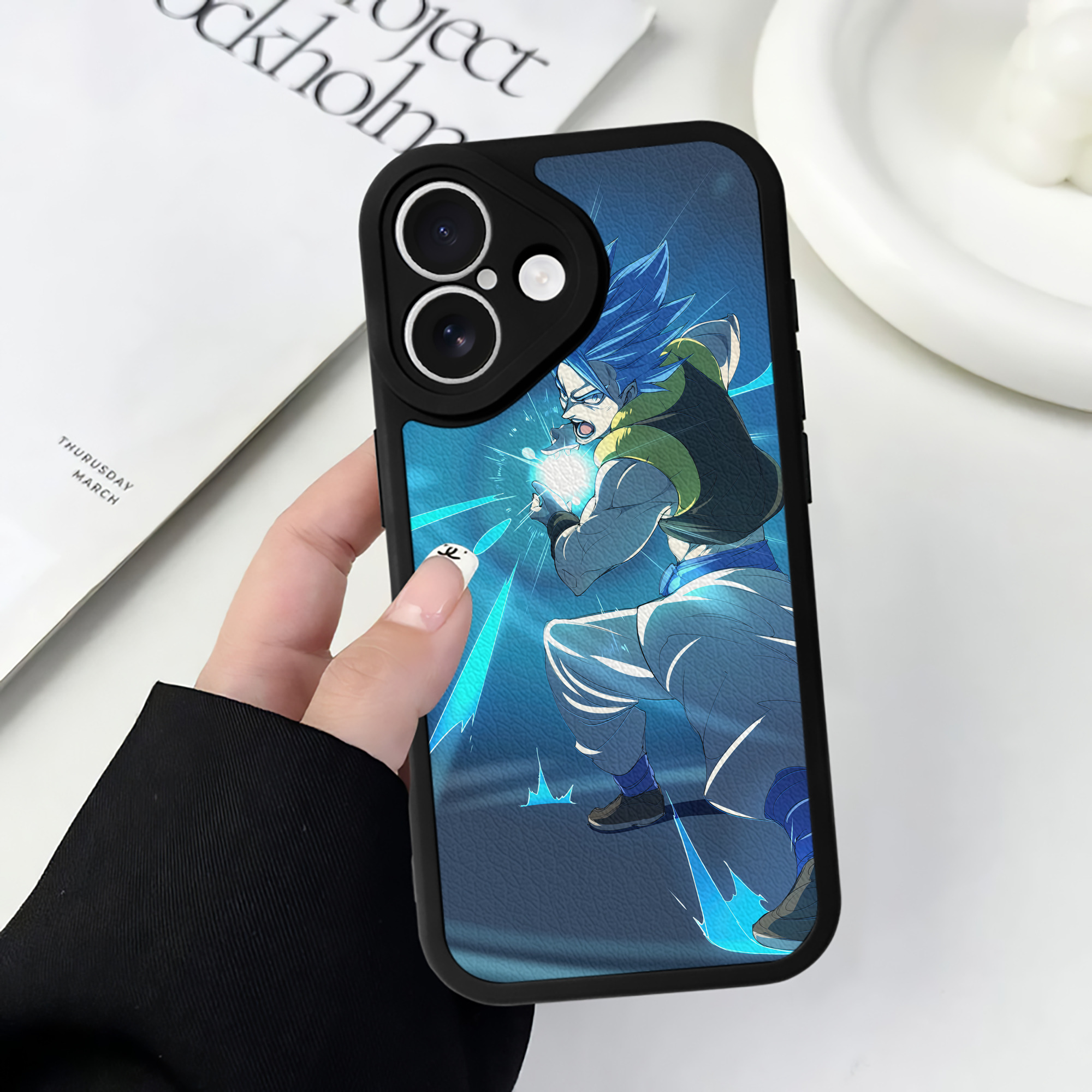 （画像用） ドラゴンボール DRAGON BALL 【iPhone 16シリーズ対応】シリコンスマホケース（レザー調） 材質：シリコン